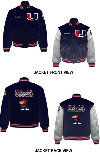Front and Back Image of Neff Letter Jacket