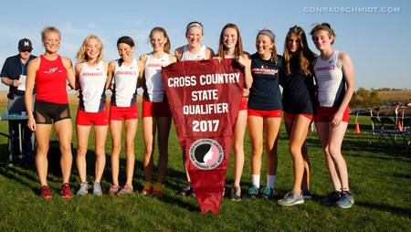 Girls Cross Country Qualifies for State with Runner-Up Finish